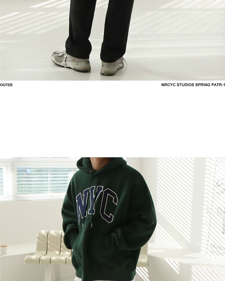 MRCYC - Hoodie met letters en applicaties