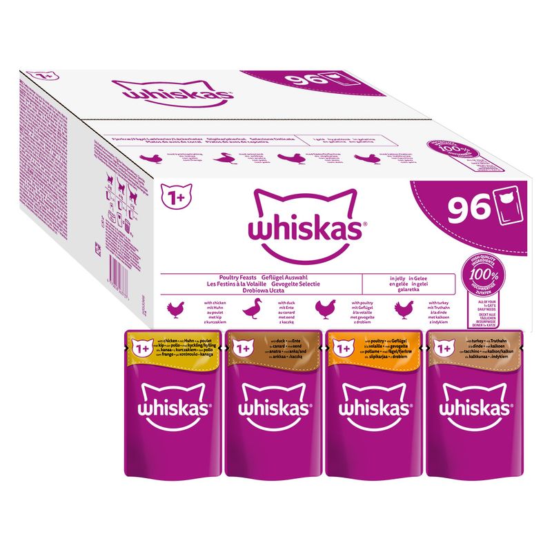 Whiskas 1+, Adult 96 x 85 g