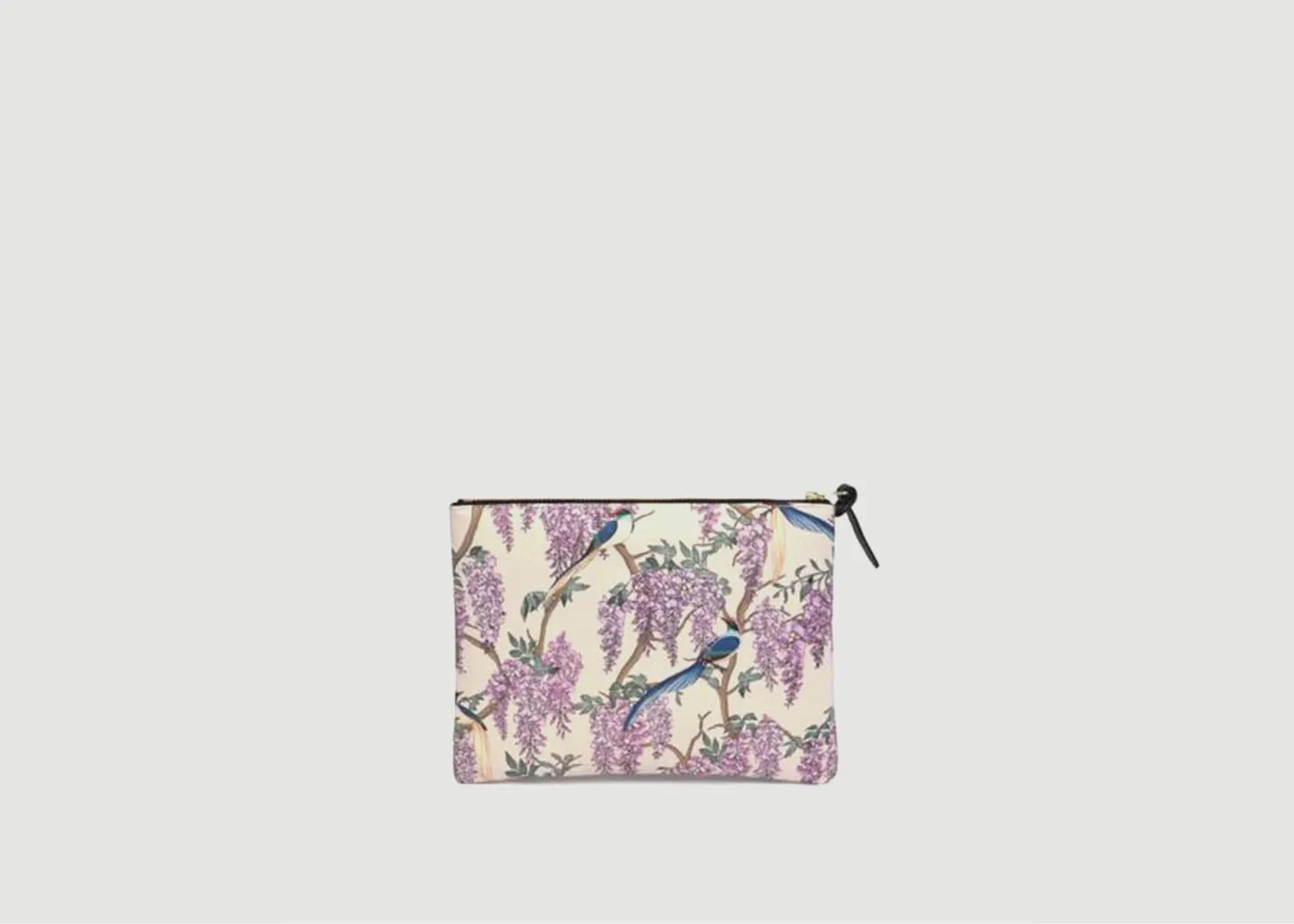 Grande pochette en toile imprimée Glycine Wouf