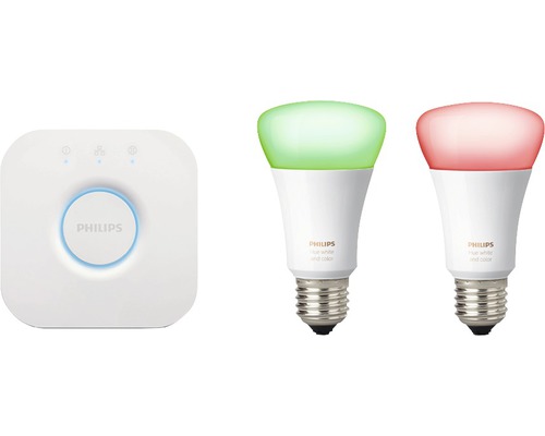 egardia Smart Security Set incl. Philips Hue Gateway, 2 x lampen, 2 x bewegingsmelders, afstandsbediening, bedieningspaneel, deur-/raamcontactsensor, 4 x waarschuwingsstickers