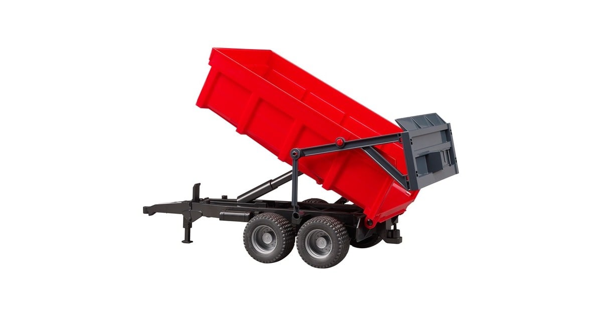 bruderKieptrailer Rood Modelvoertuig  (02211)
