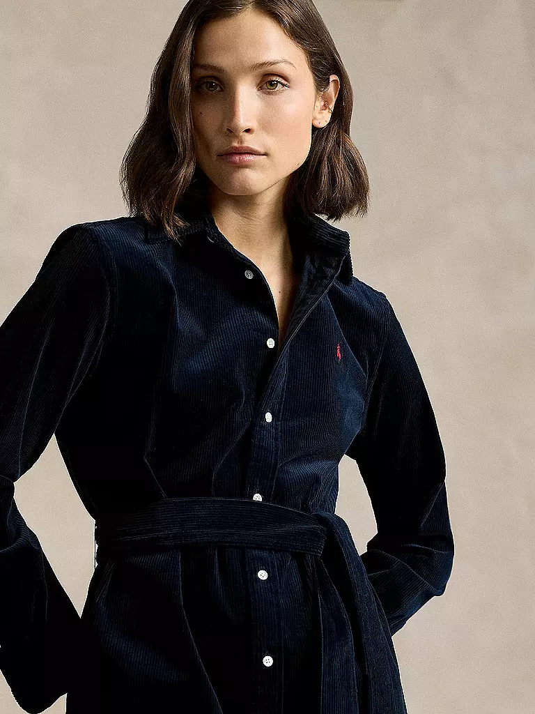 POLO RALPH LAUREN Midikleid  dunkelblau