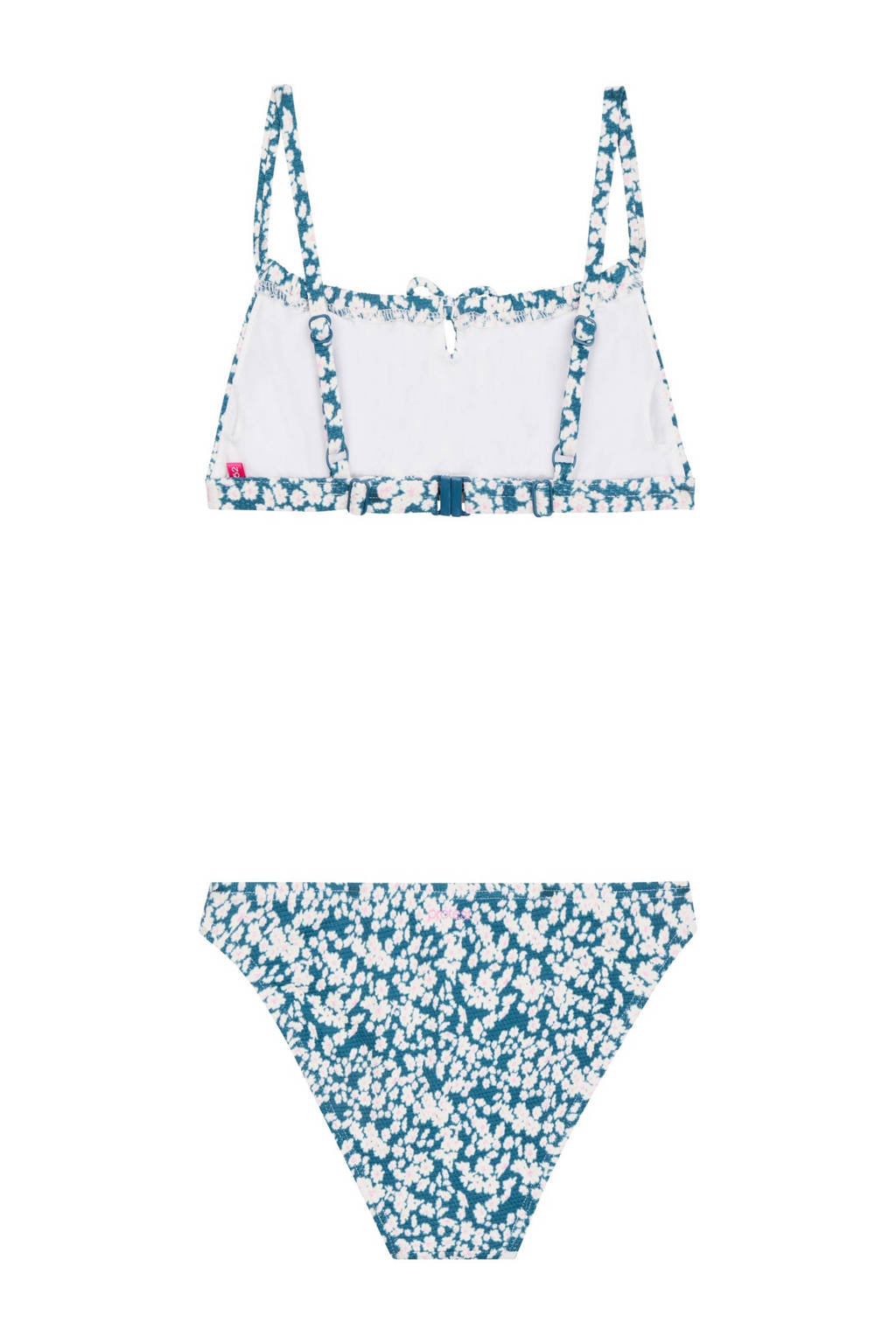 crop bikini PRTGISSY JR blauw/wit