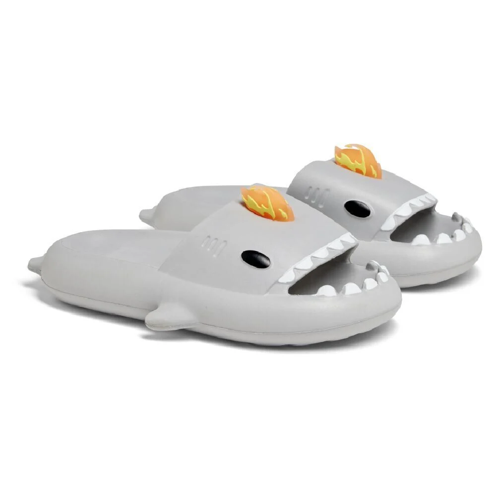 Chaussons requin flamme caoutchouc gris 42/43