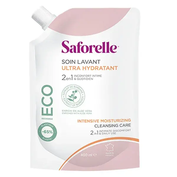 Saforelle Care & Hygiene Sabonete Líquido Ultra-Hidratante Eco Refil 400ml