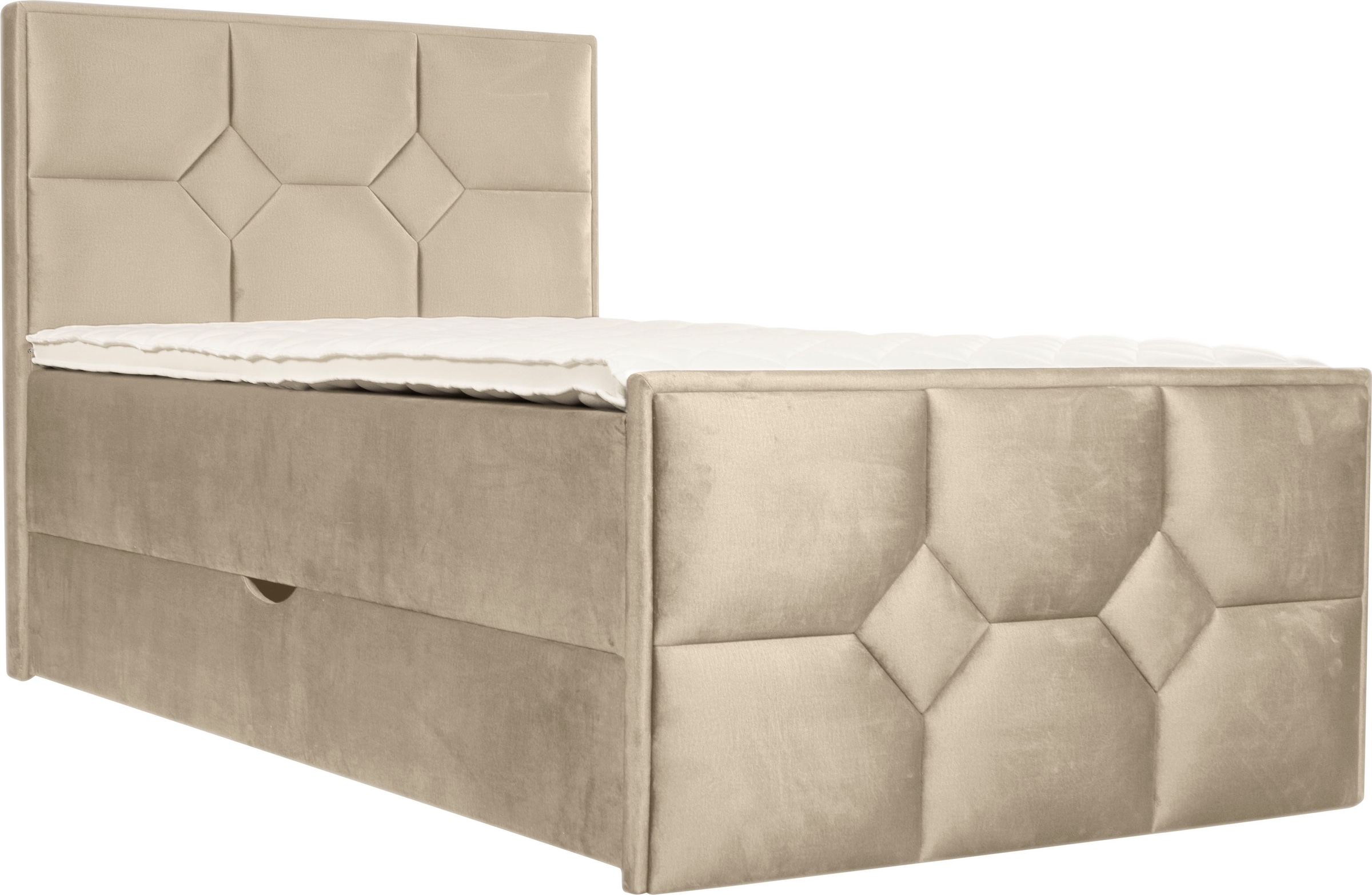 Leonique Boxspringbett »Ambre« mit Taschen-Federkernmatratze