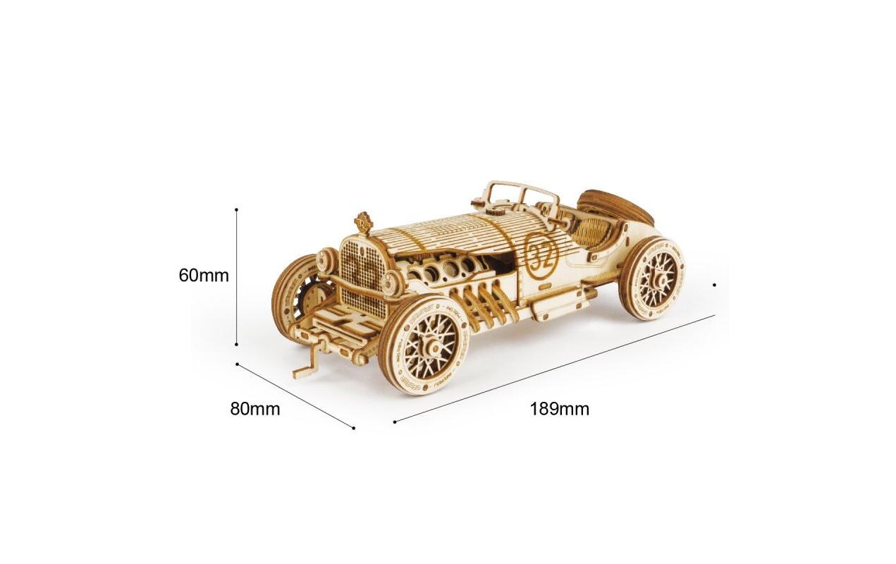 Bausatz Grand Prix CarRennwagen 3D Puzzle aus Holz