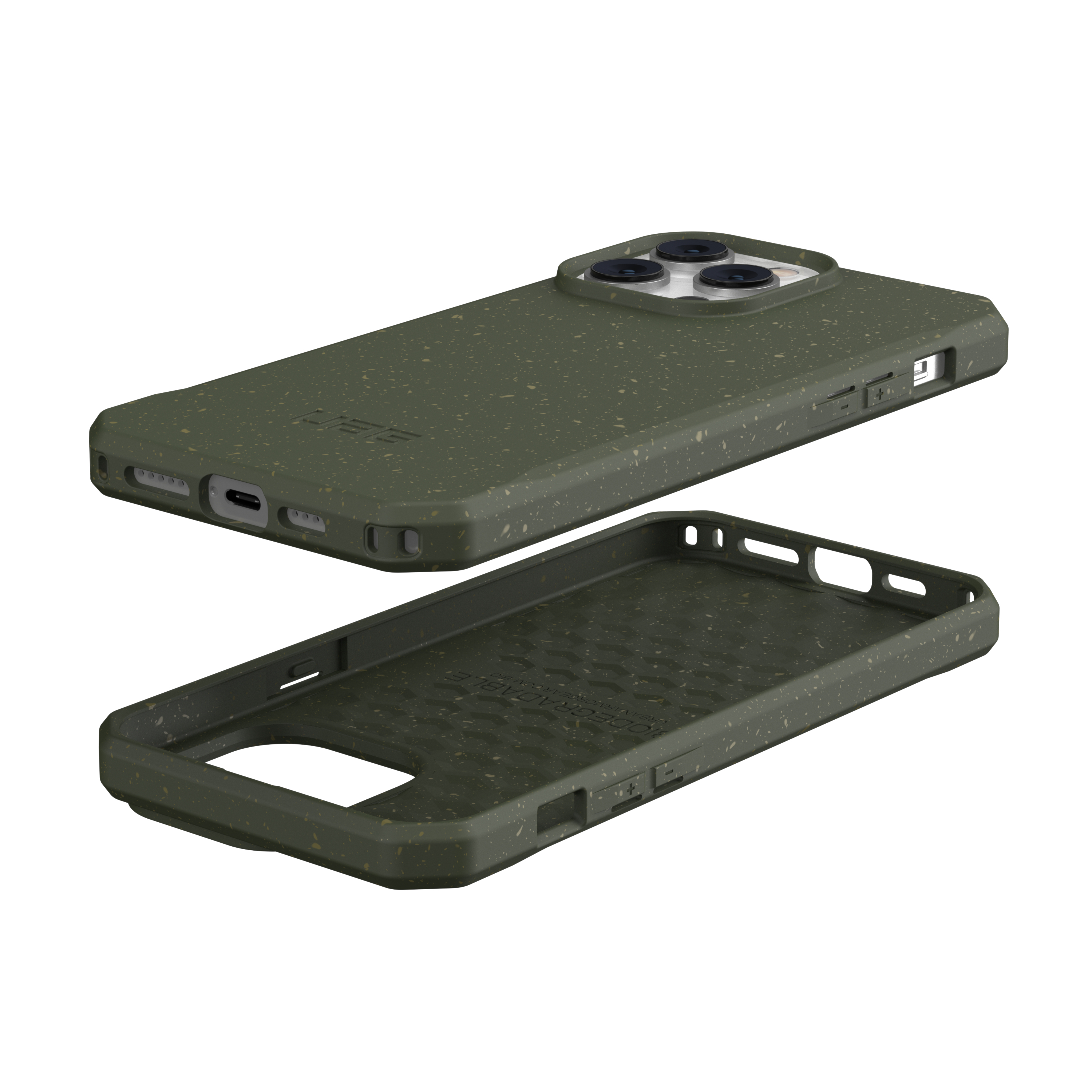 iPhone 14 Pro Max Bio Gummi Schutzhülle Outback Eco Friendly Nachhaltig Kompostierbar (114075117272) - Olive Drab