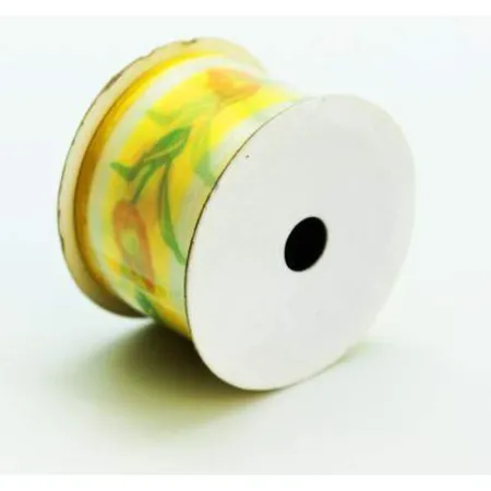 Idena Geschenkband 4cmx2m Spring Flower