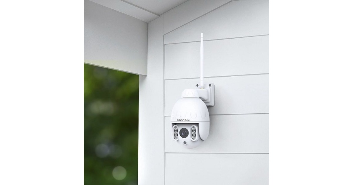 FoscamSD4, 4MP Dual-Band WiFi PTZ buiten beveiligingscamera  (Wit, WiFi, LAN)