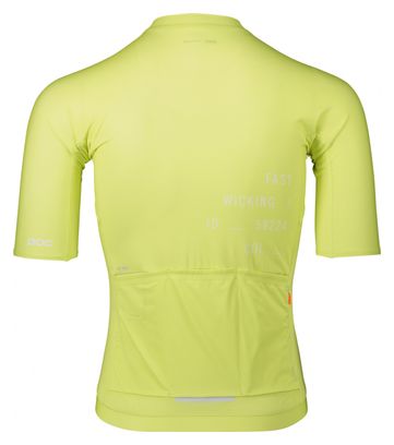 Maillot Manches Courtes Poc Pristine Print Jaune