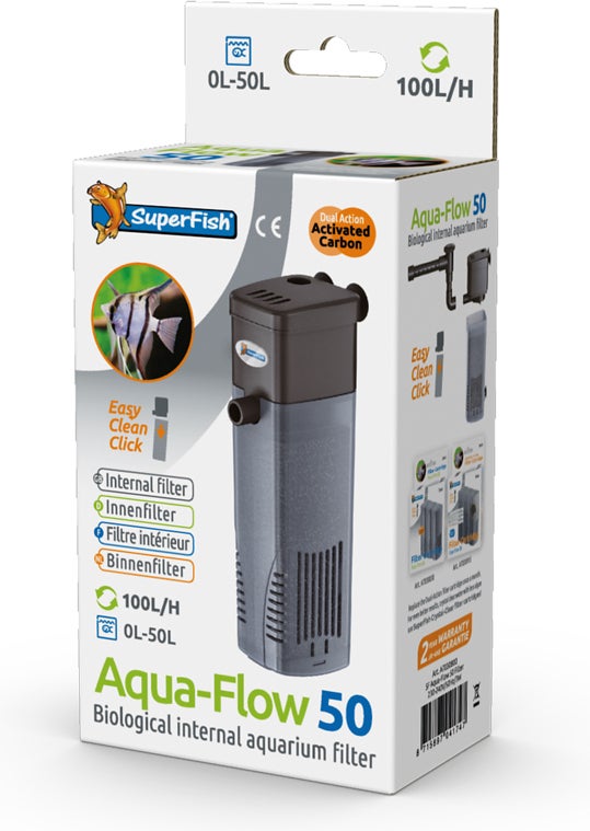 SuperFish aquarium filter Aqua-Flow 50 zwart 100 L/h