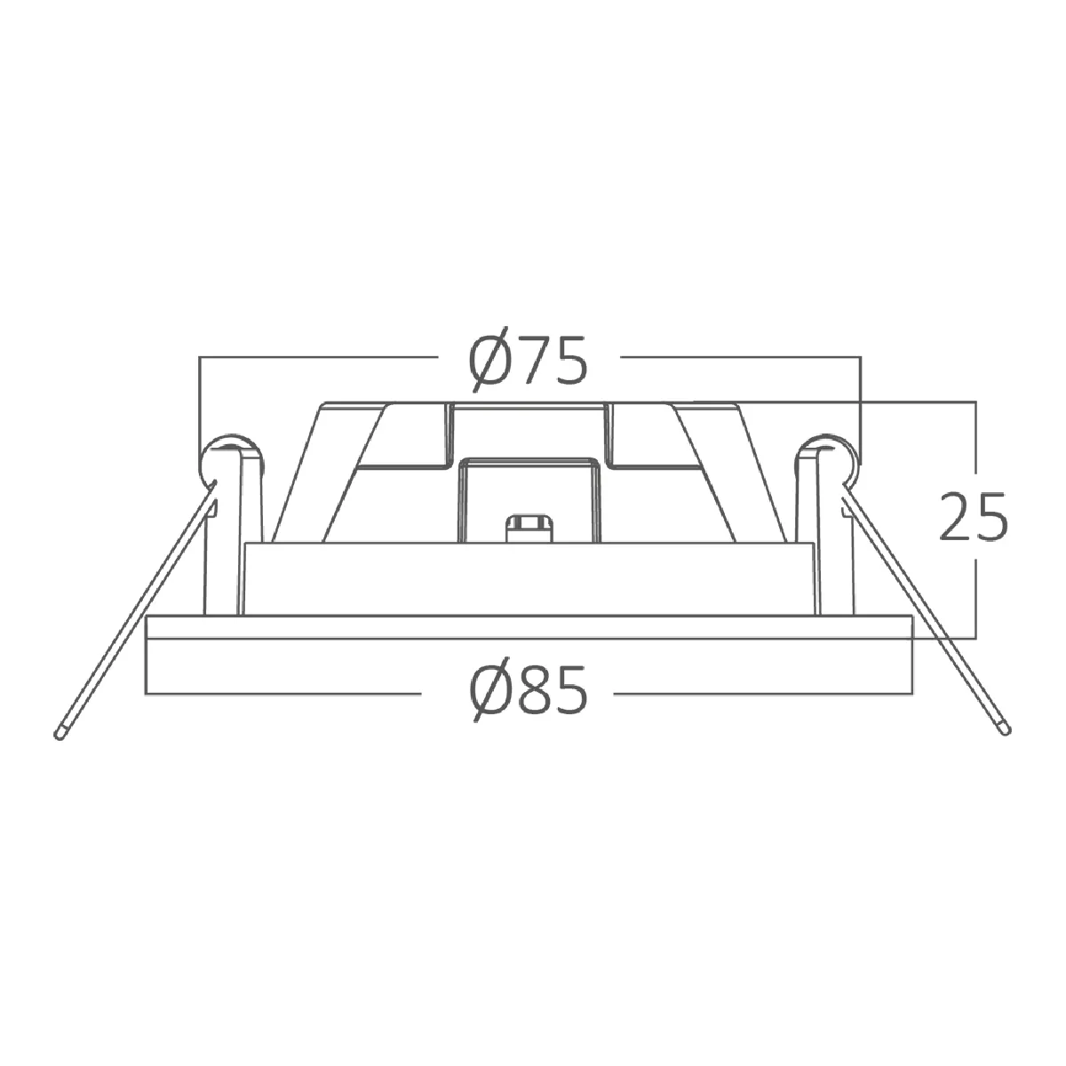 Braytron 10 Spots LED Extra Plat 3W - 4000K