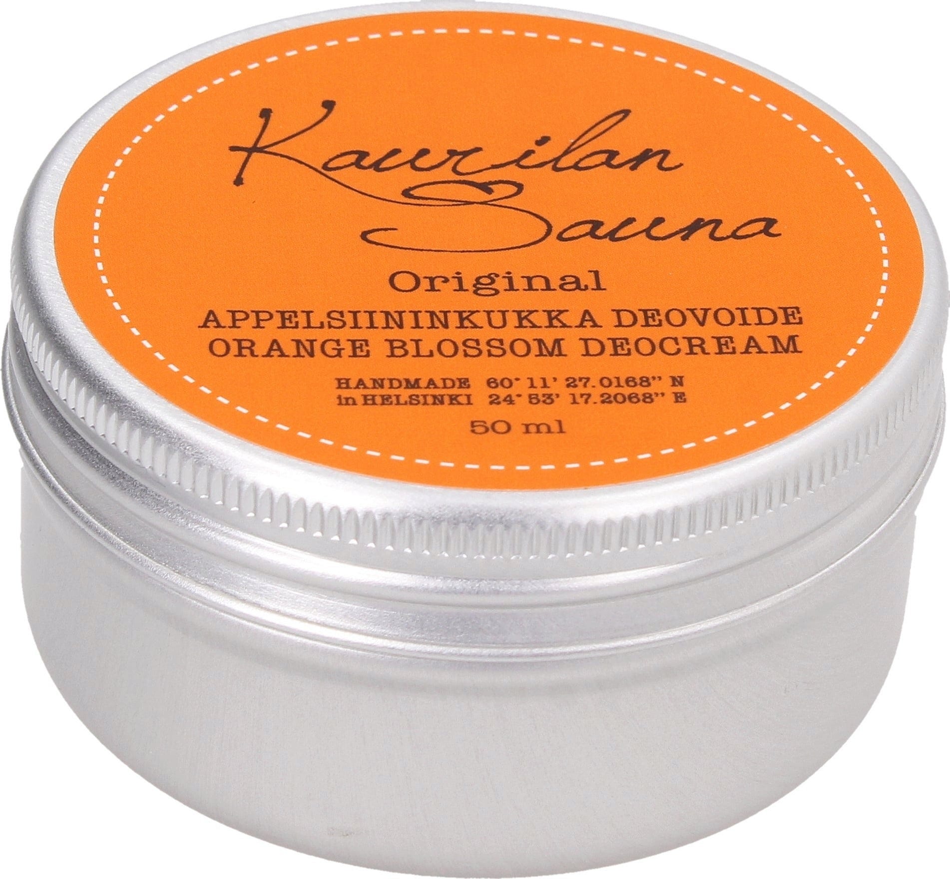 Kaurilan Sauna  Deo Cream, Orange Blossom (50 ml)