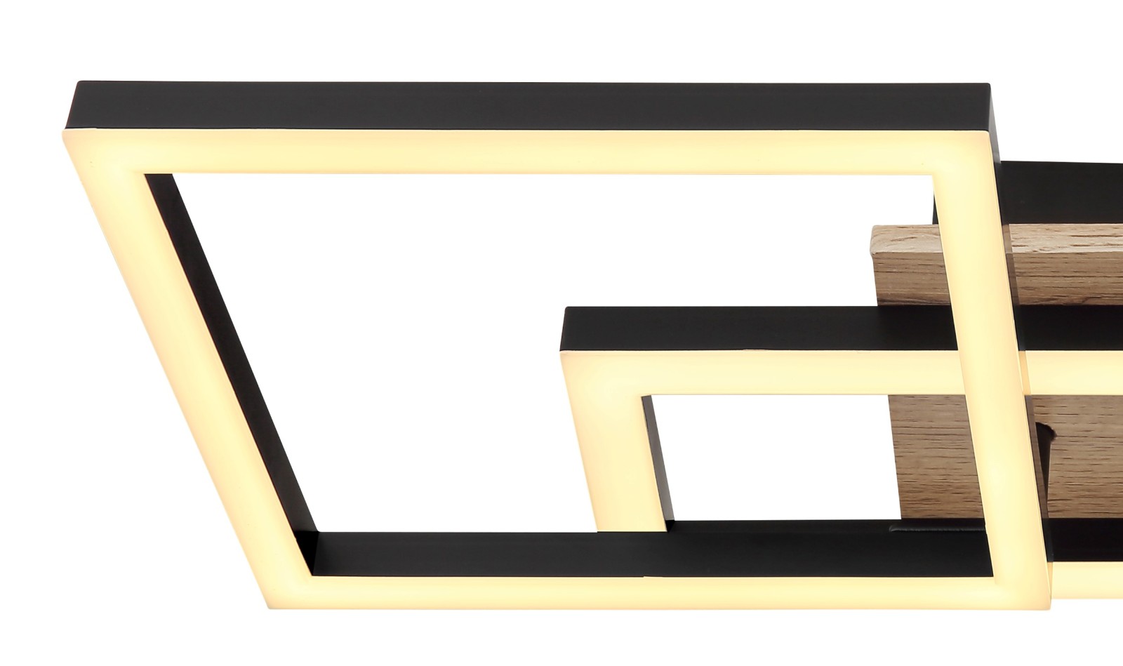 LED-Deckenleuchte - schwarz matt - 70 cm