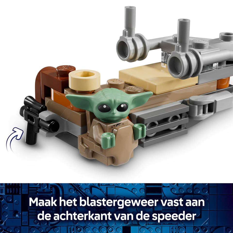 LEGO Star Wars De Mandalorian en Grogu's Speederbike 75436