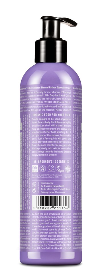 Dr. Bronner's - Organic Body Lotion Lavender Coconut 240 ml