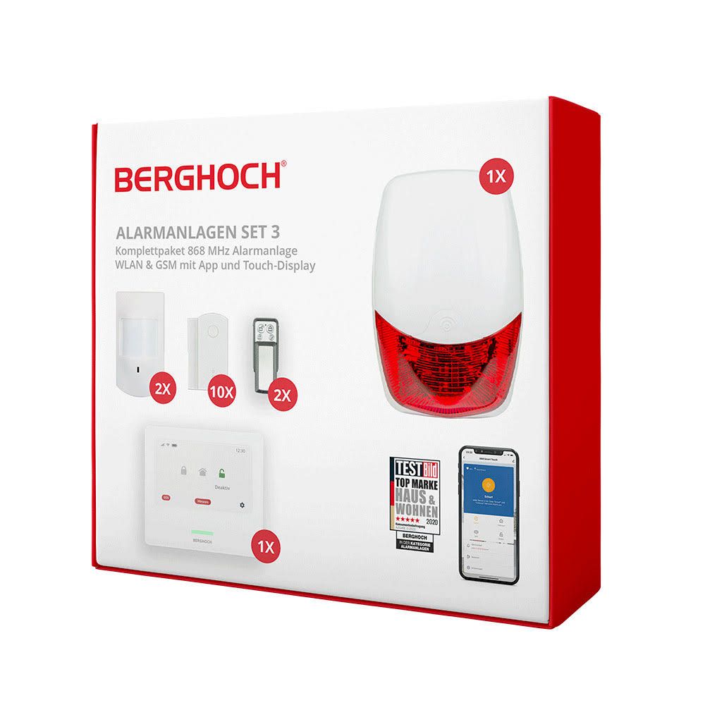 BERGHOCH Touch-Alarmanlage 868 MHz