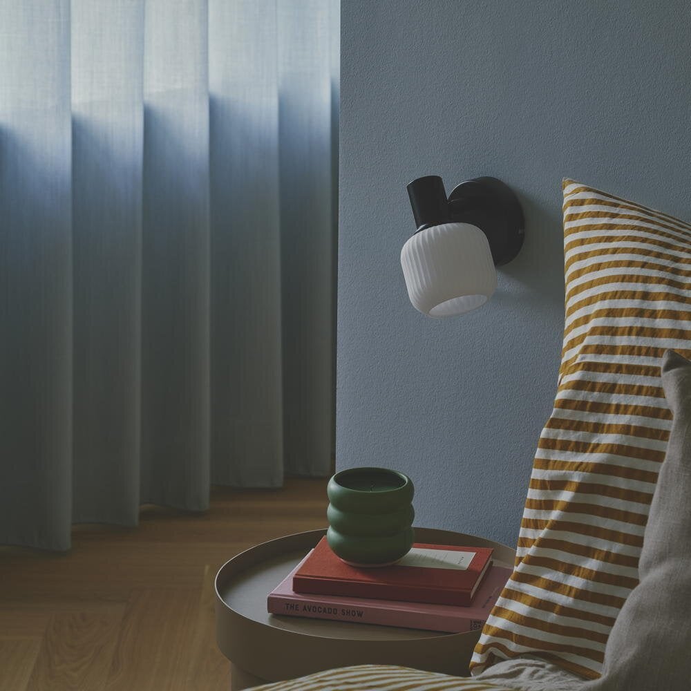 Milford Mini wandlamp in zwart E14