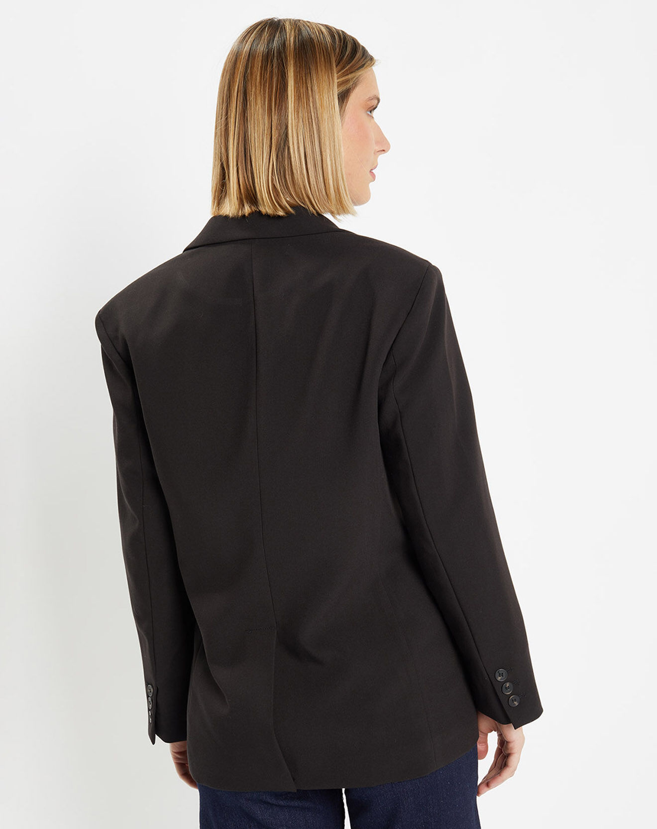 Galeries Lafayette Veste blazer cintrée Paul noire