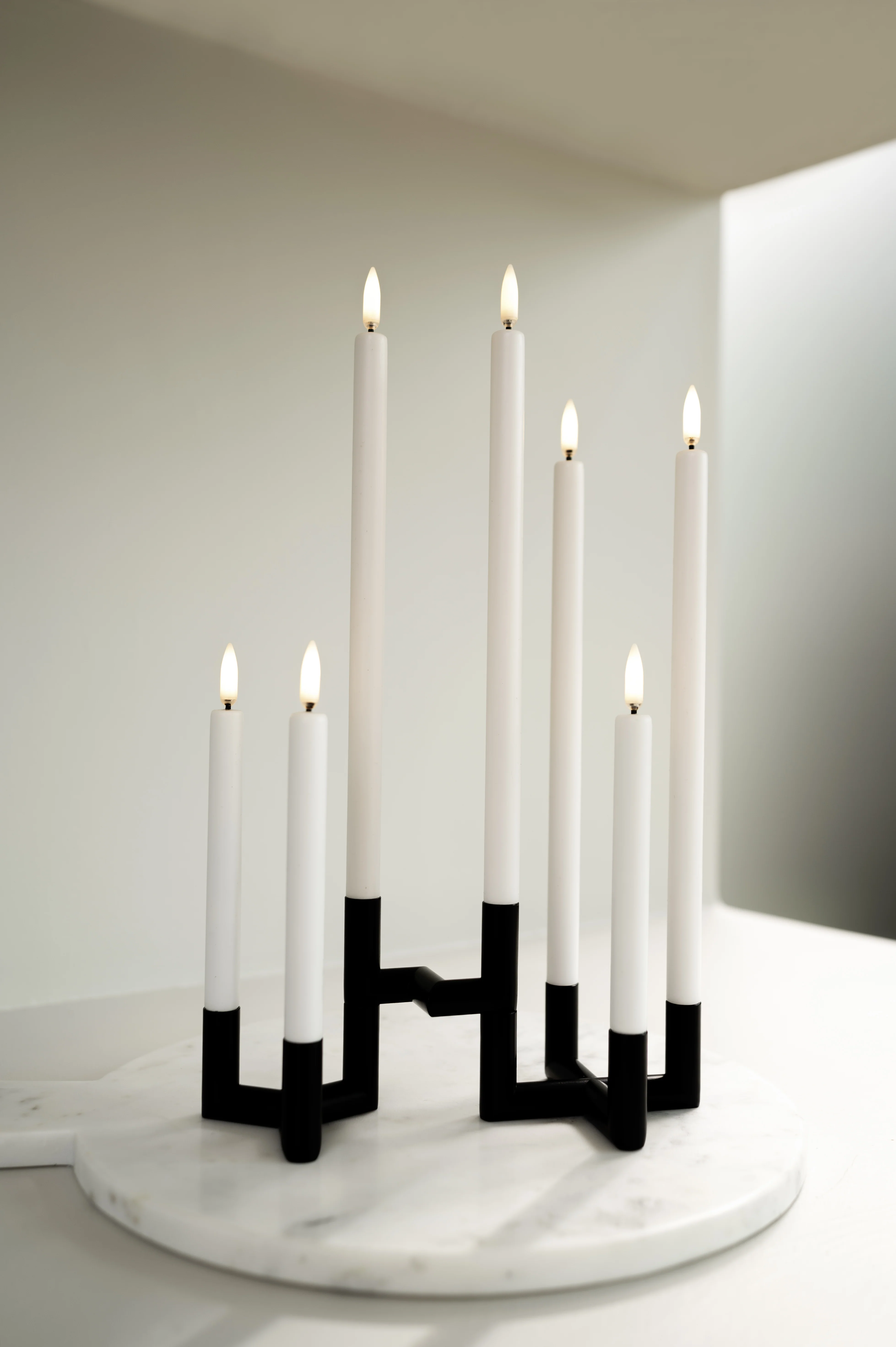 Uyuni  LED kertelys 2 stk. Nordic White - H13,7 cm.