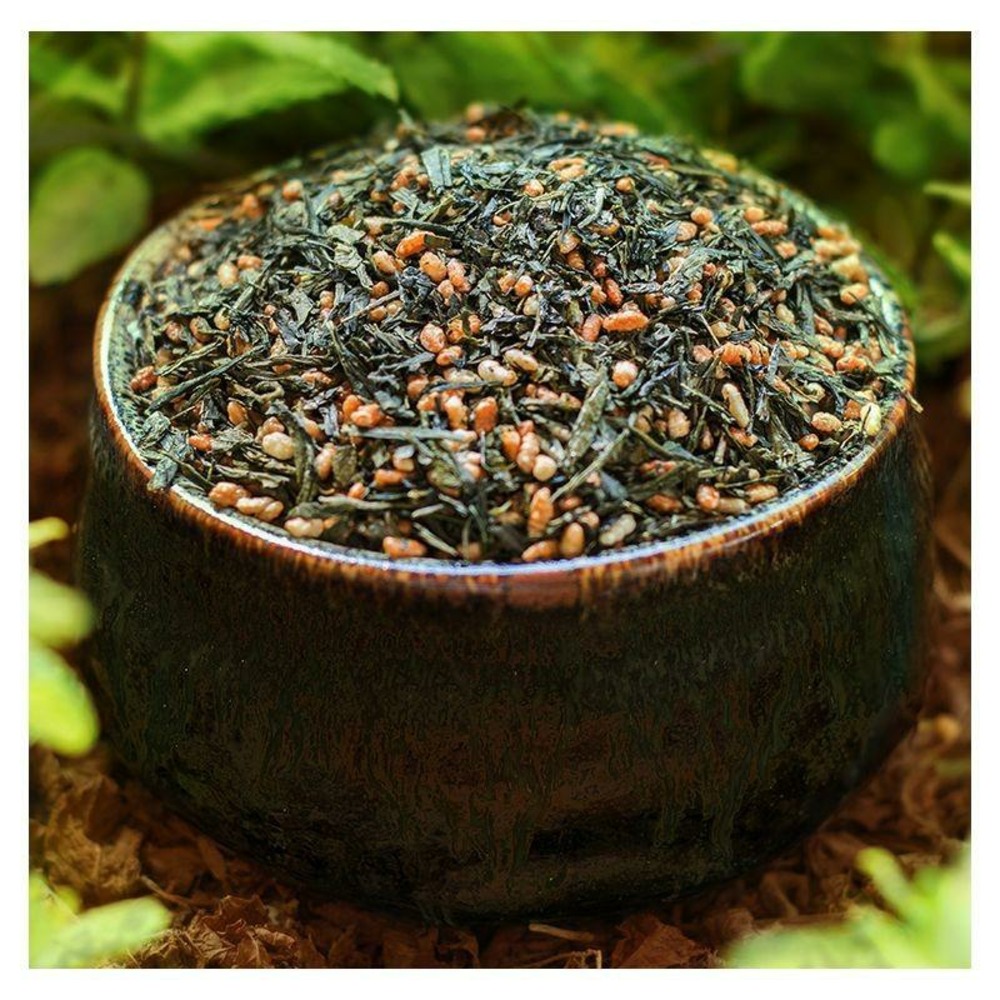 Thé vert bio japonais genmaicha - sencha & riz grillé - 100 g