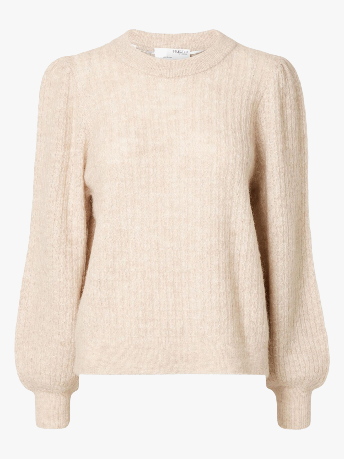 Lulu Long Sleeve Structure Knit O-Neck