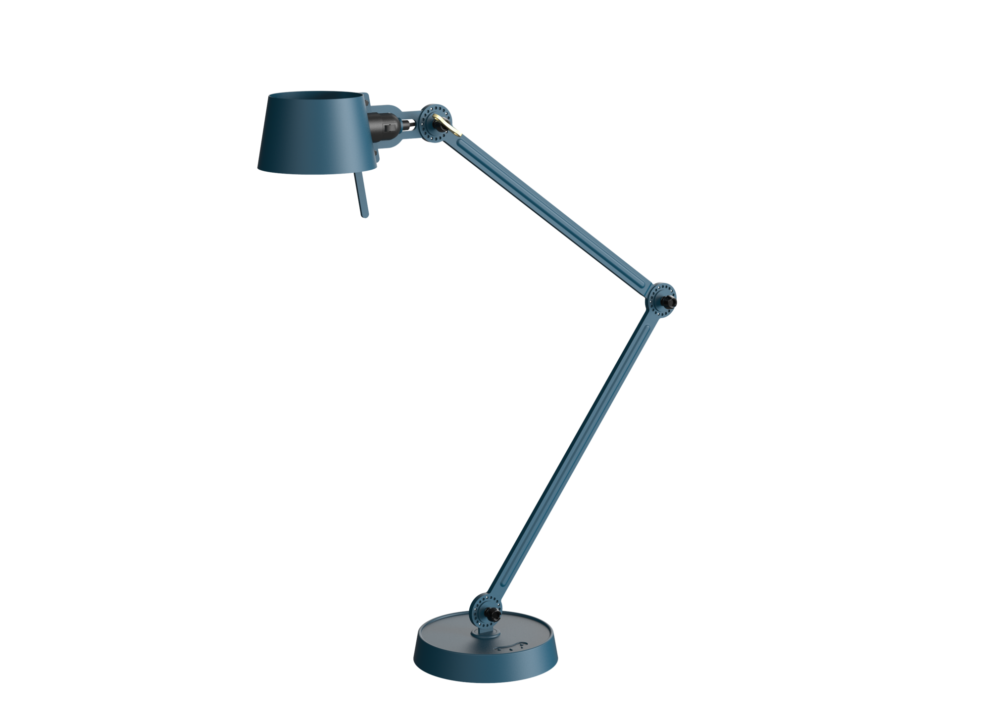 Bureaulamp Bolt met voet 2 armen thunder blue