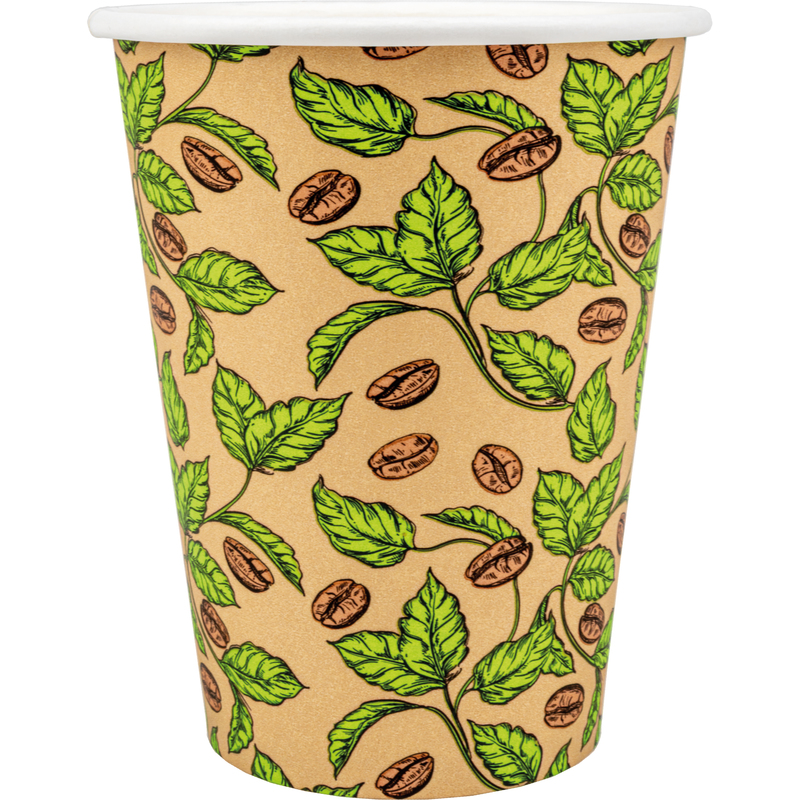 EJS Kaffeebecher, 300 ml, braun, 50 Stück