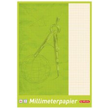 Bloc de papier millimétré A4, 80 g/m2, 25 feuilles