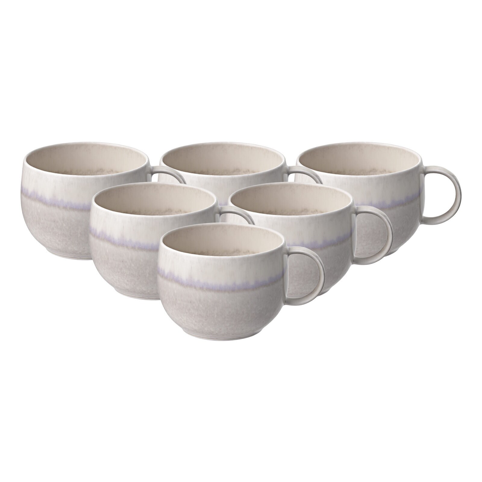 like. by Villeroy & Boch Kaffeetassen Perlemor Sand 190 ml 6er Set