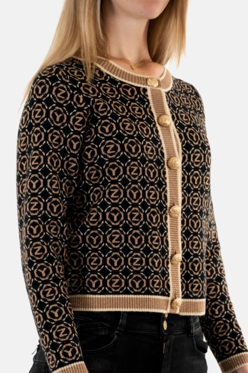 Gilets cardigans yes zee m077 bj00 2801 variante nera