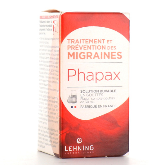 Lehning Phapax Solution buvable en gouttes - Migraine
