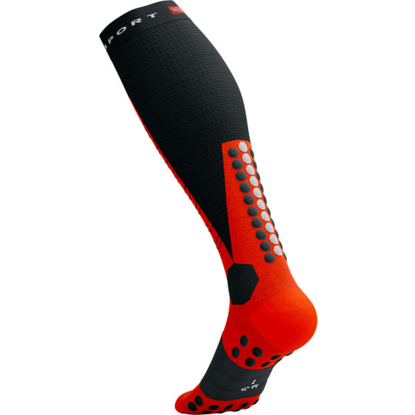 Chaussette compression COMPRESSPORT SKI MOUNTAINEERING FULL SOCKS BLACK/CORE RED