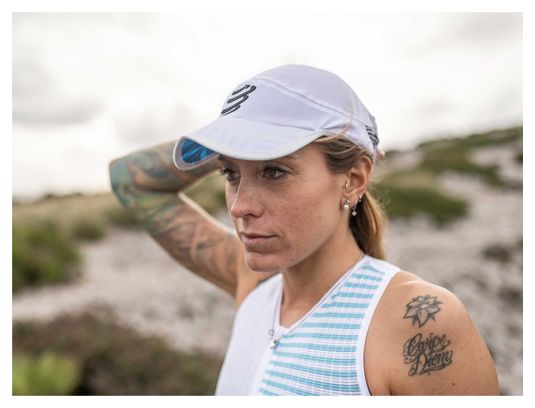 Casquette Compressport Pro Racing Cap Blanc