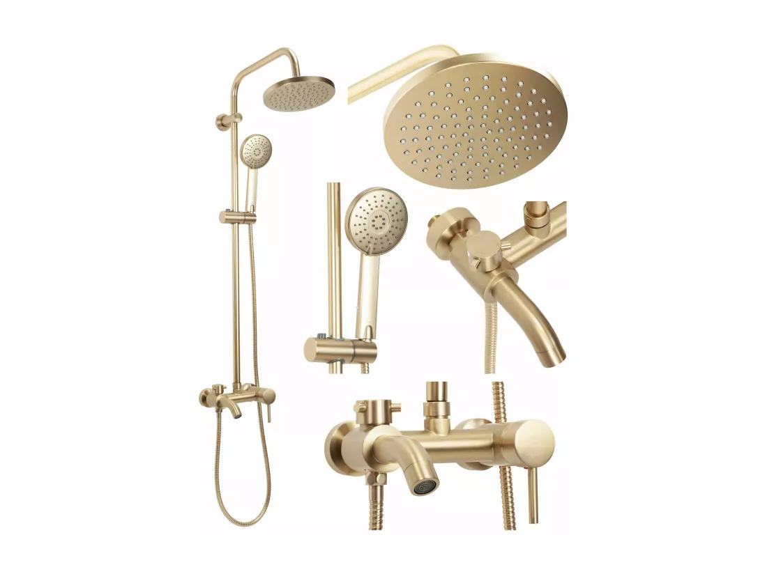 Kit De Douche Rea Luis 0 Brush Gold