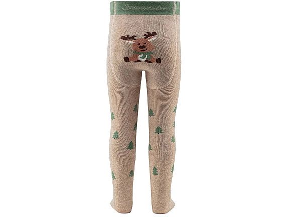Sterntaler Krabbel-Strumpfhosen Weihnacht Beige Gr. 92 Strumpfhosen für Kinder