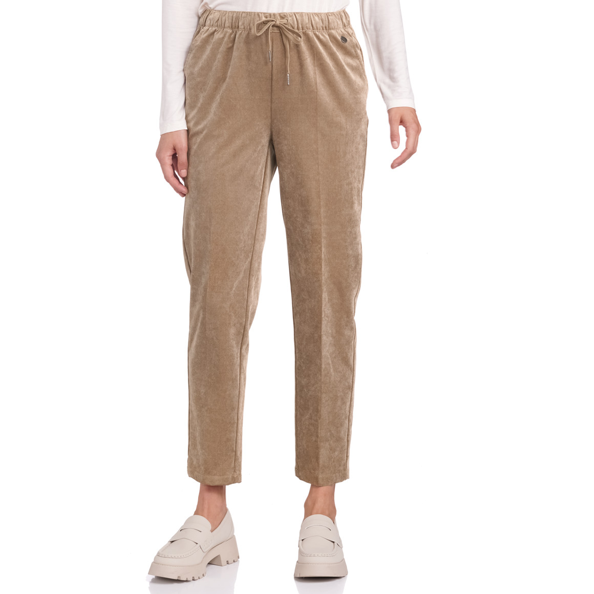 Gina Benotti Damen Jogpants in Cord-Optik beige