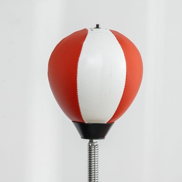 Stående Boks Frittstående Boksesekk 140-205 Cm Høydejusterbar Stående Boksetrener Med 2 Hastighetsballer Refleksstang Sugekoppbase For Voksne