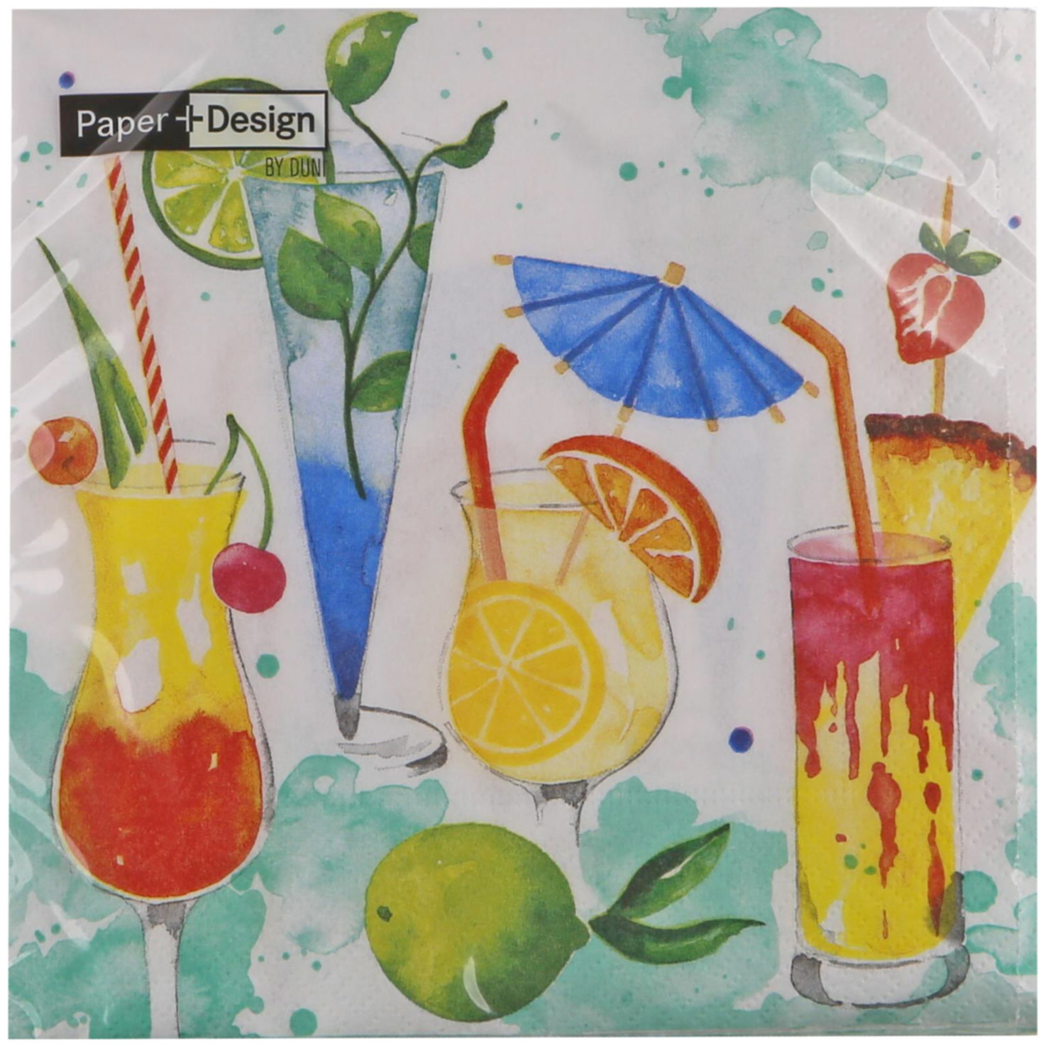 Serviette Cocktail weiss