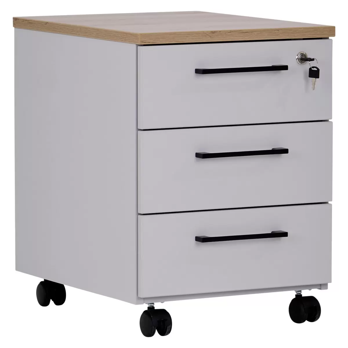 Rollcontainer Kontor K7 kieselgrau