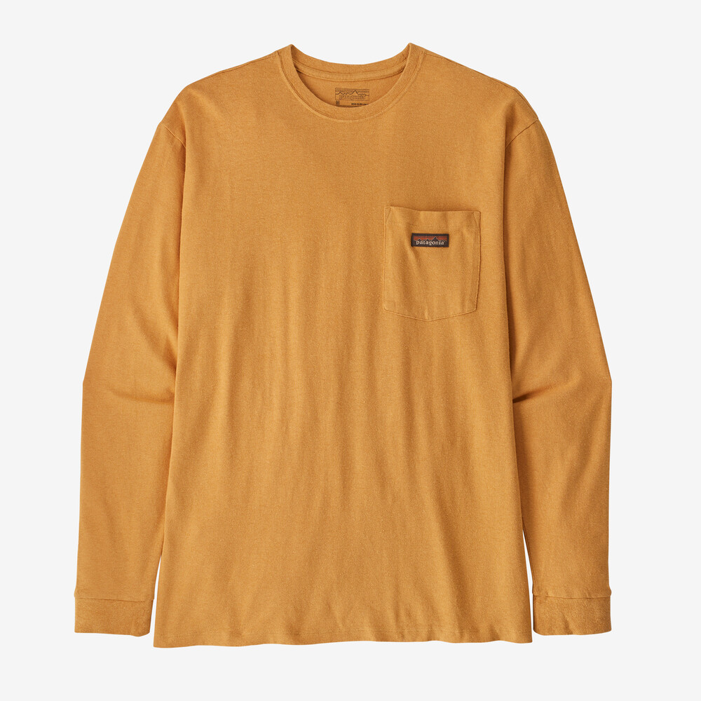 Herren-Arbeits-T-Shirt mit langen Ärmeln und Tasche
