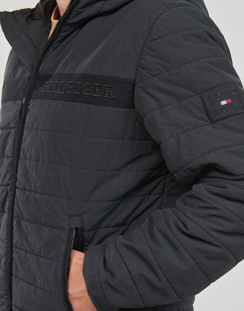 Tommy Hilfiger - GMD PADDED HOODED JACKET - Noir