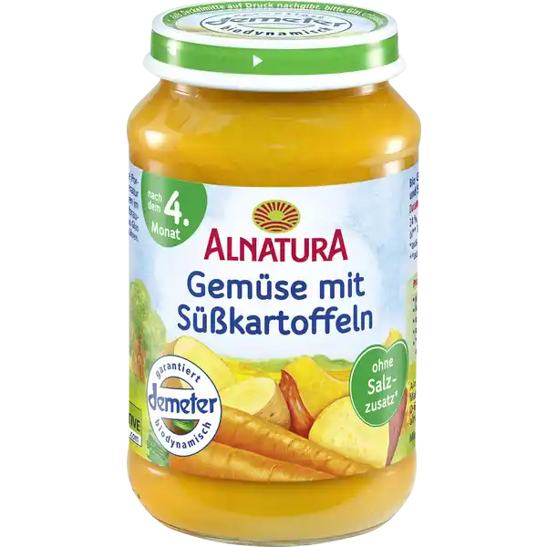 Bio Gemüse mit Süßkartoffeln