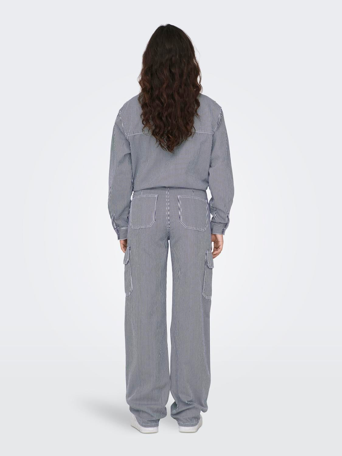 JDYABBY Weiter Beinschnitt Hose mit weitem Beinschnitt Sky Captain