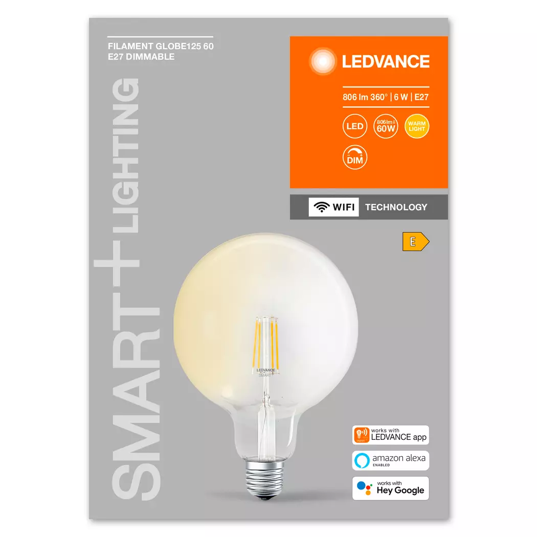 LED-Globeform E27/6 Watt/Energie E