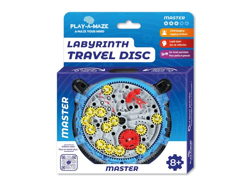 Carletto Knobelspiel Labyrinth Travel Disc für Master Geschicklichkeitsspiel