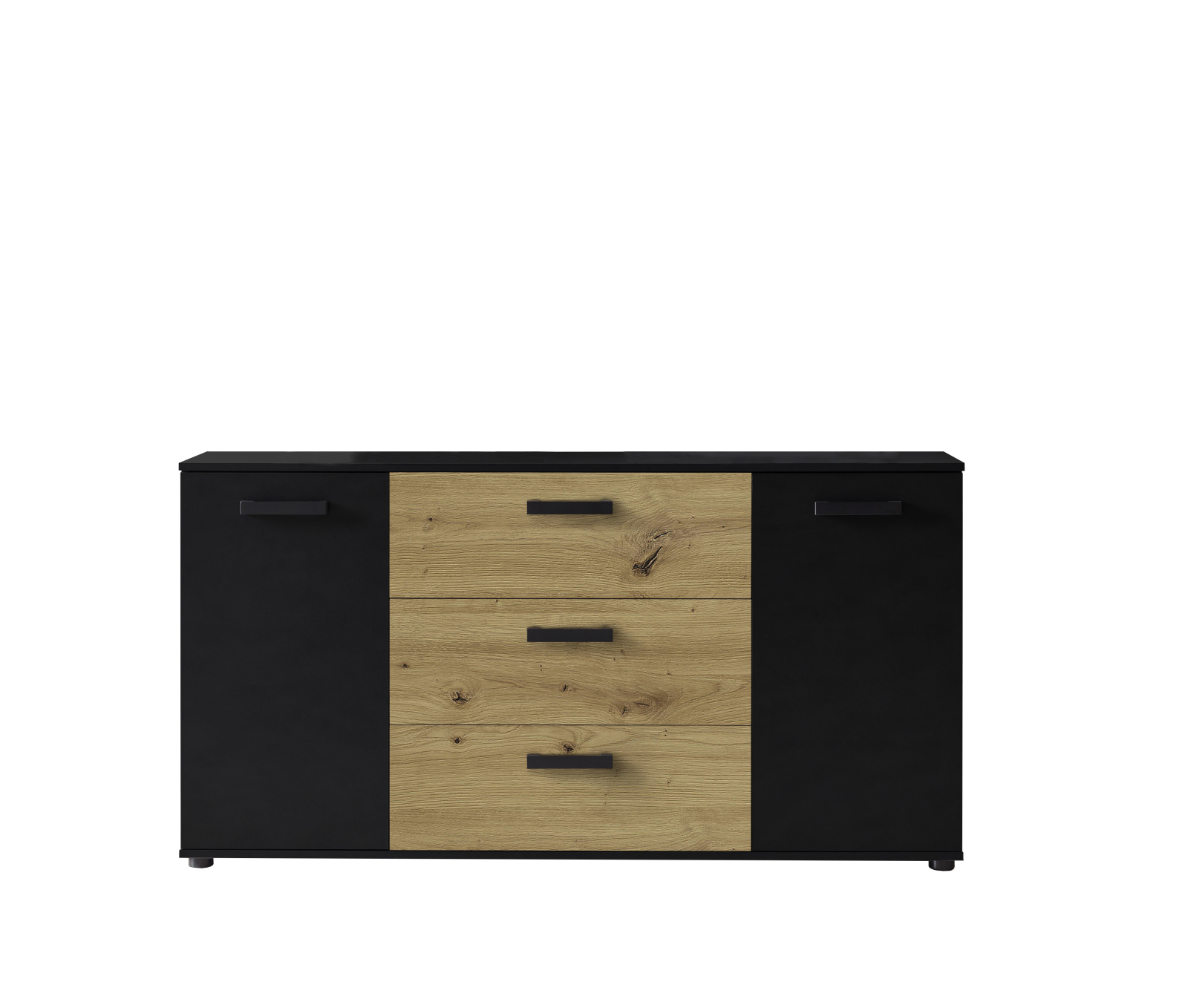 Sideboard DUO 084 - Artisan Eiche - schwarz - 150 cm