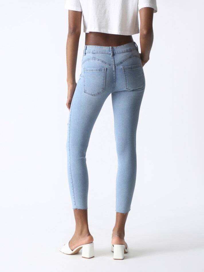 Calça jeans push-up - Índigo