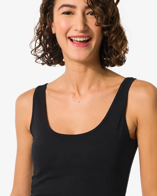 débardeur femme noir